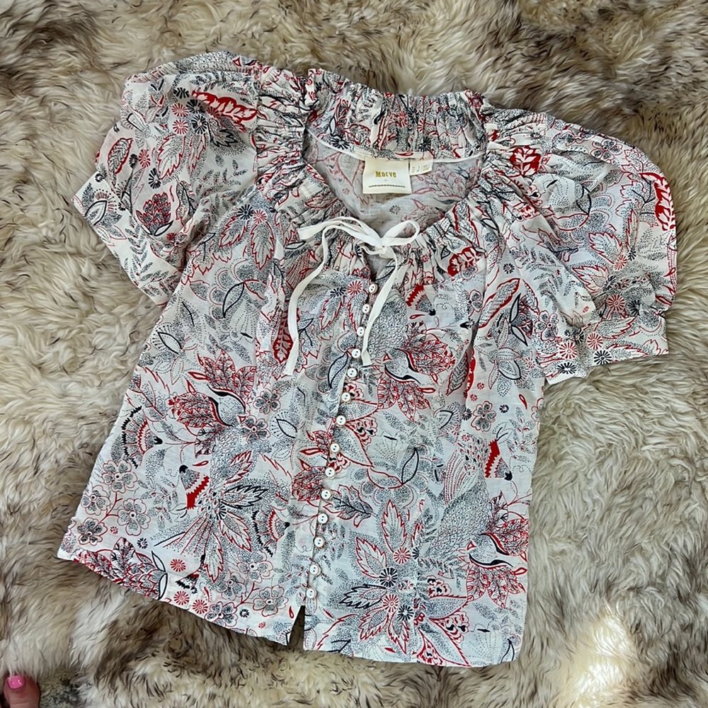 Meave by Anthropologie Button Blouse